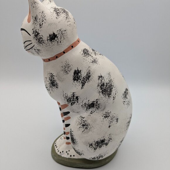 Metropolitan Museum of Art Cat Figurine 1992 Chalkware Handpainted, Egyptian - Picture 4 of 7